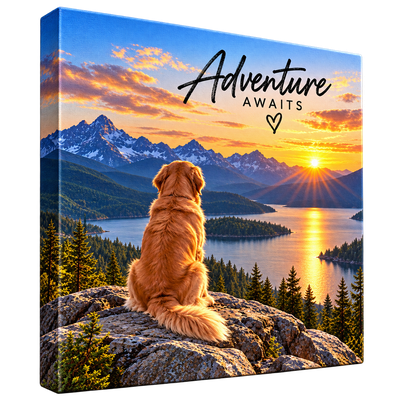 Framed personalized photo canvas