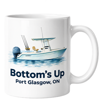 White personalized mug