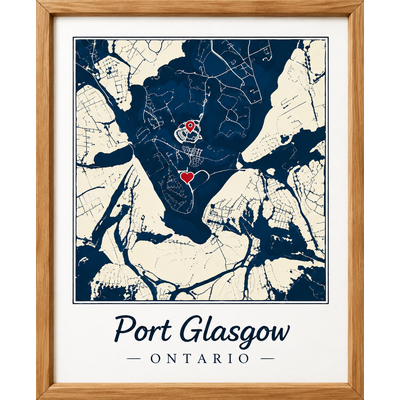 Personalized map gift